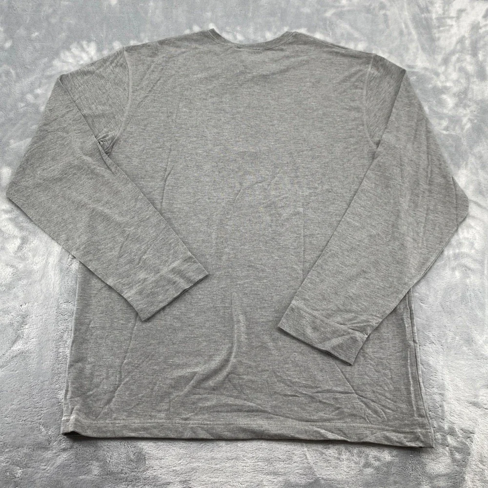 Polo Ralph Lauren Men Gray Modal Henley Long Sleeve Sleepwear Shirt Large NWT